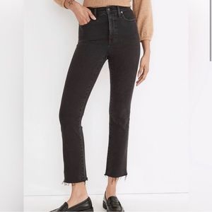 Madewell Cali Demi-Boot Jeans in Bayland Wash: Raw-Hem Edition